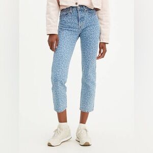Levi’s 501 Leopard Straight Jeans SZ 24